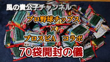 プロ野球チップス×プロスピAコラボ70袋開封しました！